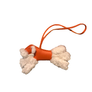 H家羊毛小狗挂件羊皮BudyCharm猎狐犬手工缝制包包挂饰车钥匙扣潮