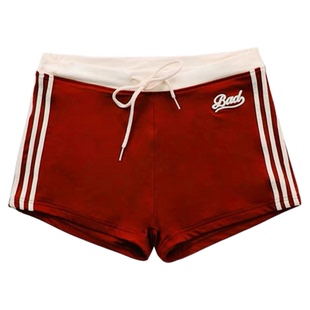 badblood美式小众刺绣跳舞运动平角短裤辣妹休闲健身热裤夏装新款