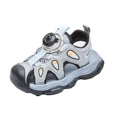 开心娃宝宝凉鞋2024夏季新款儿童学步鞋男幼儿软底防滑女童机能鞋