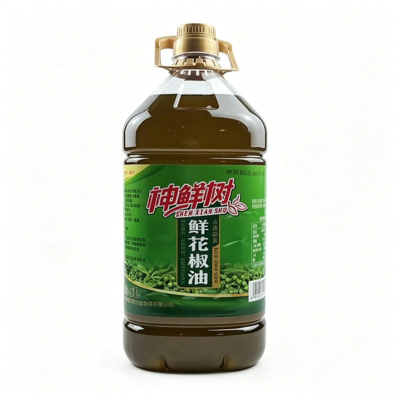 神鲜树特麻花椒油5升大桶商用装