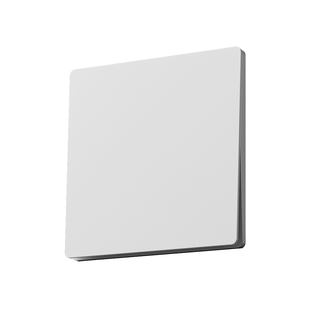 国际电工磨砂白色二开双控开关面板家用86型暗装二位双控二开双联