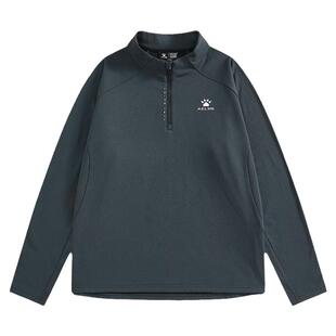 KELME卡尔美半拉链卫衣男款秋冬季跑步长袖运动T恤足球训练服加绒