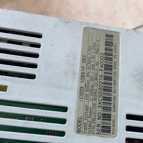 议价驱动器 CSD3_10BX1P_SEC适用