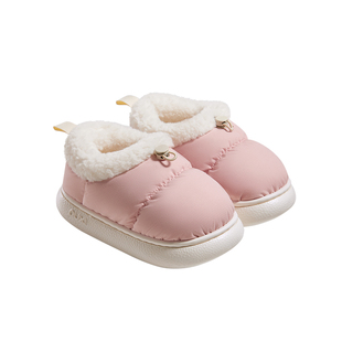 朴西暮云儿童棉鞋女童2025秋冬季新款防滑保暖加绒棉拖鞋包跟男童