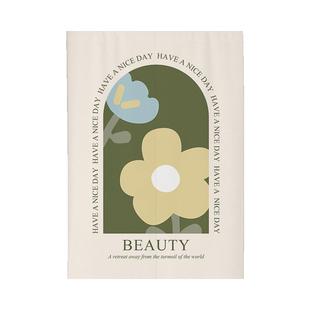 卧室门帘高级感帘子隔断帘半帘布艺半截过道主卧帘子遮挡帘家用