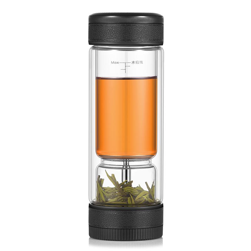 茶之恋茶水分离茶杯玻璃