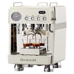 Brandt白朗X300咖啡一体机意式咖啡机半自动双加热车载户外摆摊
