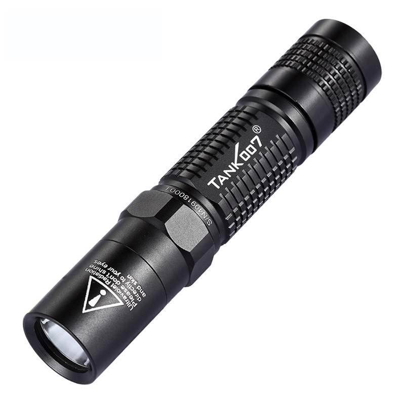 TANK007探客L03C紫光手电筒强光充电瓷器鉴定365nm紫外荧光检测灯