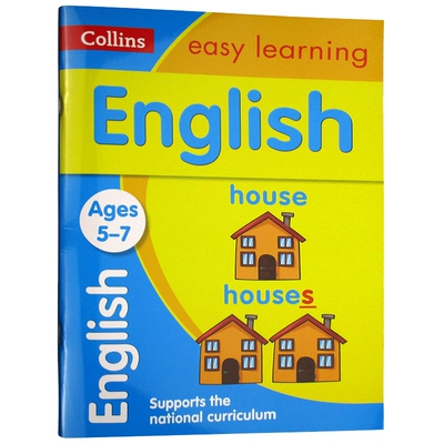 柯林斯易学儿童KS1英语练习册 英文原版 Collins Easy Learning KS1 English 英国小学5-7岁 英文版小学课外练习册 进口原版书籍