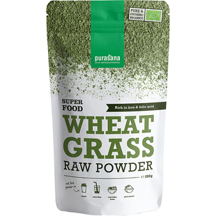 比利时Purasana小麦草粉膳食纤维平衡酸碱青苗微量元素有机清青汁