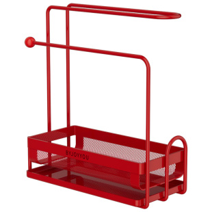 安扣厨房置物架台面抹布架免打孔水槽沥水架壁挂海果蔬置物