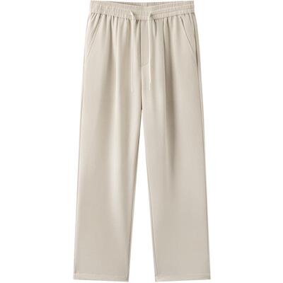 gxg.jeans男装 多色肌理感简约直筒宽松休闲长裤男士 25年夏新品