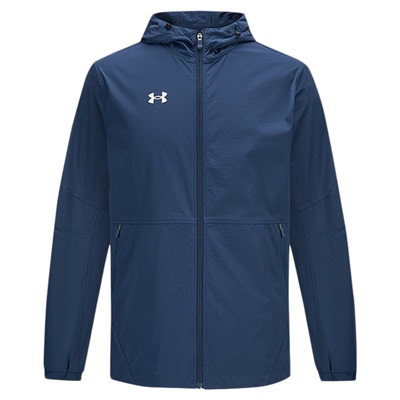 安德玛男士外套2026秋季新款防风防泼水梭织连帽运动夹克21600411