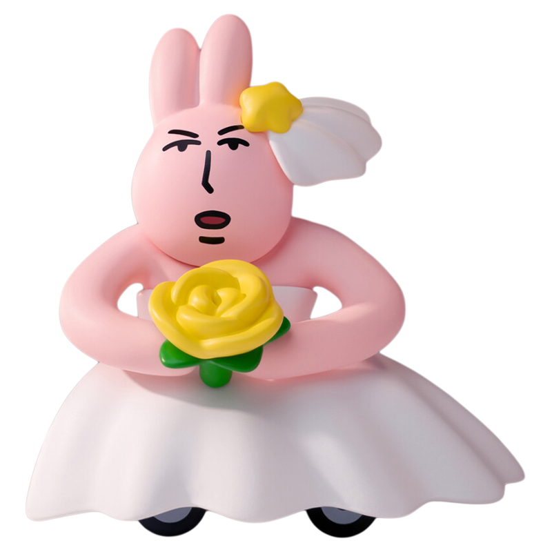 新品Plzdot粉红兔子“抽象”系列迷你盲盒二代潮玩女礼物周边摆件
