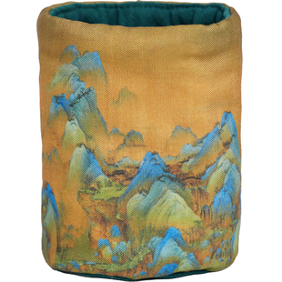 素娘笔筒轻奢高级感办公室桌面收纳盒学生大容量高档化妆刷收纳筒