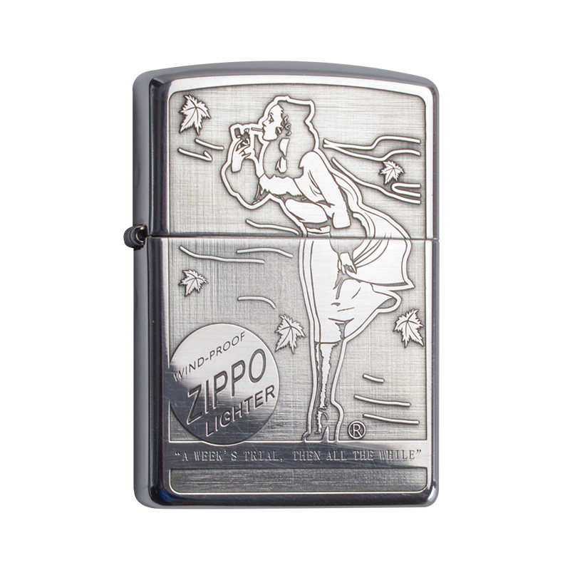Zippo煤油防风打火机精雕限量款