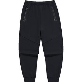 鸿星尔克莫代尔运动裤男秋季新款男士收口裤子针织长裤休闲裤男裤