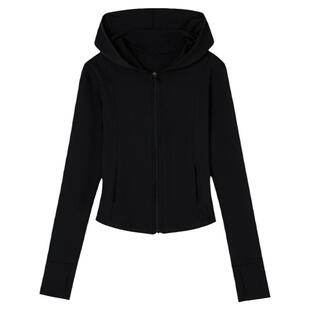 广场舞服装新款时尚运动健身操连帽开衫防晒衣跳舞外套大码透气女