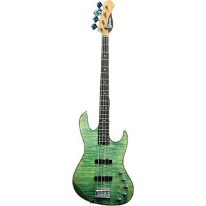 GU Guitars电贝斯 MG Seraphim JJ421 虎纹水波纹贴面入门J贝司