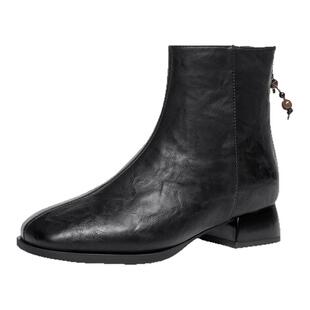 戈美其商场同款弹力瘦瘦靴2025新款冬季超火小短靴美拉德马丁靴女