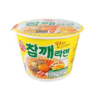 韩国进口不倒翁芝麻鸡蛋拉面碗韩式火热辣泡菜速食杯面方便面泡面