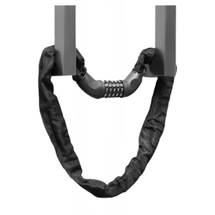 玻璃门锁防盗密码链条锁商铺店面门插锁家用锁具加长U型挂锁通用