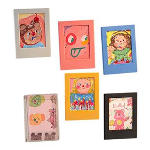 ins拍立得相框磁吸冰箱贴创意家居装饰磁贴3寸照片卡片diy展示框