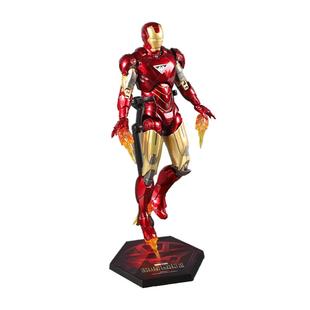 中动钢铁侠手办mk6发光版漫威正版关节可动眼睛胸口发光模型礼物