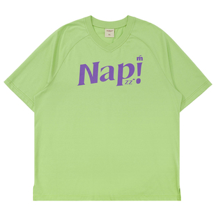 Mentmate 26SS 复古运动风V领T恤男 夏季棒球风户外BF短袖印花tee