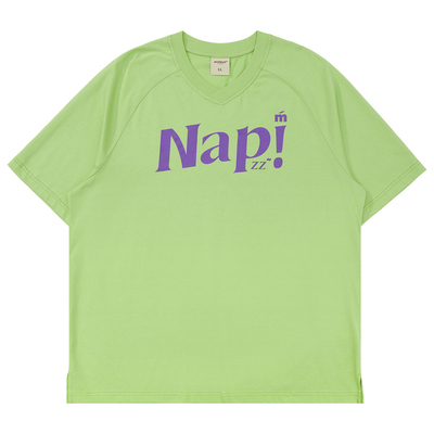 简约百搭休闲宽松英文印花上衣男