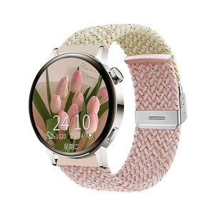 适用小米watchs5表带watch5手表s4 sport编织卡扣腕带color智能运动手表s3/s2/s1表带磁吸回环款color2替换带