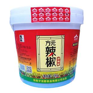湖南子龙郡6千克方元剁辣椒酱6kg  商用酒店大桶装红椒烹饪调味料