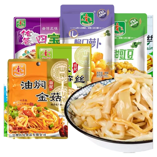 山民温州特产下饭菜80g不辣金针菇脆笋咸菜雪菜梅菜花生即食开味