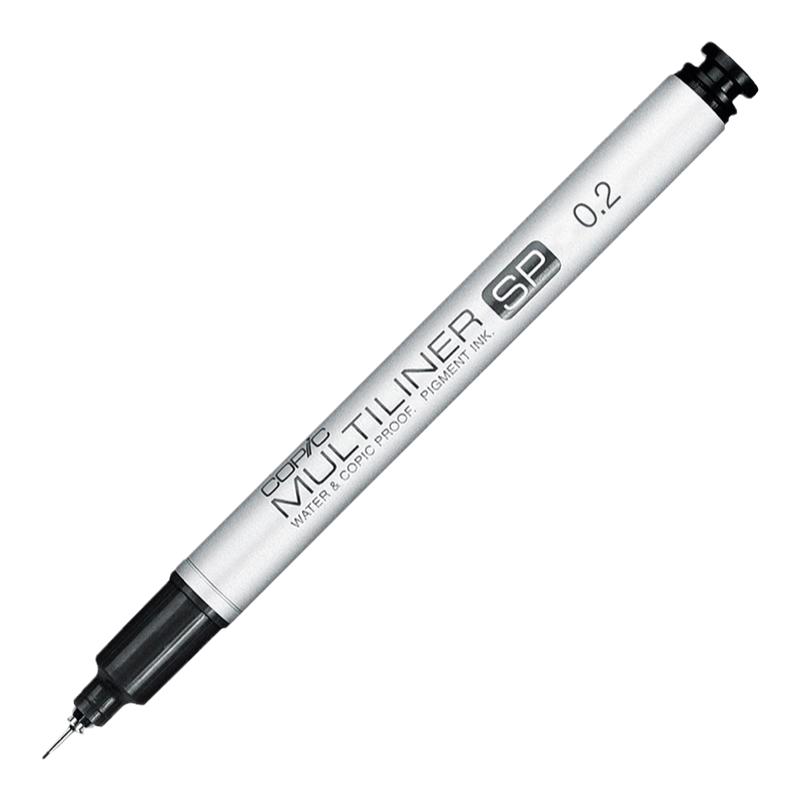 日本进口Copic Multiliner SP铝管可替换墨水芯针管笔 勾线笔