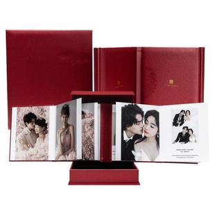 【高级款】影楼相册定制结婚纱照片打印成册订婚册含礼盒双开册