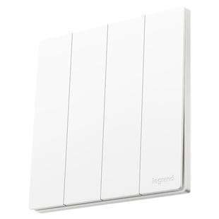 罗格朗开关面板插座面板五孔家用二三插86暗装USB快充浅央陶瓷白