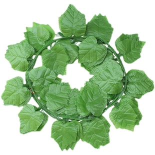 仿真葡萄叶藤条吊顶绿树叶子水管道装饰缠绕遮挡塑料假花藤蔓植物