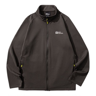 JackWolfskin狼爪25秋冬新TRAILBLAZE男款情侣抑味抓绒夹克A65372