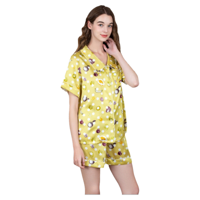 美标19姆米夏季新品真丝睡衣女士