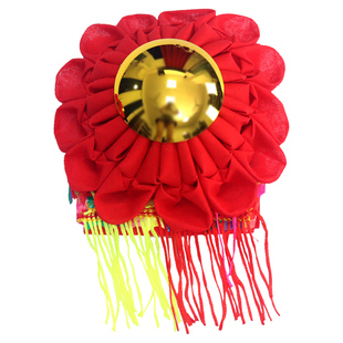 花球神红花红布球神龛神柜金花镜挂红神台供台用的潮汕州拜神用品