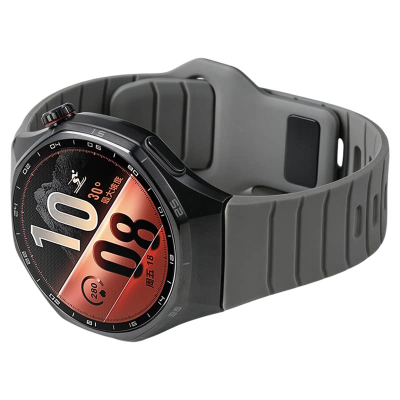 适用华为gt7pro专用一体gt6pro铠甲版反扣硅胶手表带运动gt5pro智能watch5男士4pro腕表带弧形无缝秋冬季高级