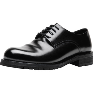 固特异真皮大底水洗马皮手工皮鞋男士系带软皮商务正装休闲德比鞋