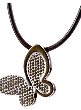 钨金项链蝴蝶图案吊坠