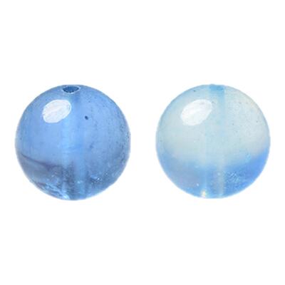 海蓝宝散珠宝玉石蜜蜡南红金发晶手链串冰种魔鬼蓝东海水晶单珠子