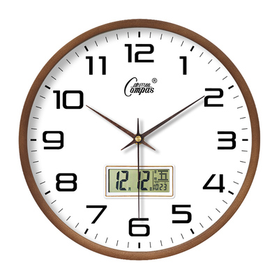 康巴丝实木钟表挂钟2025新款