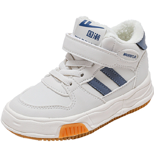 回力童鞋男童鞋子加绒加厚儿童运动鞋2025冬季新款高帮二棉鞋冬鞋