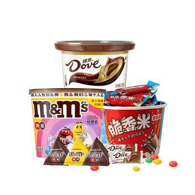 mm豆德芙士力架巧克力脆香米3桶