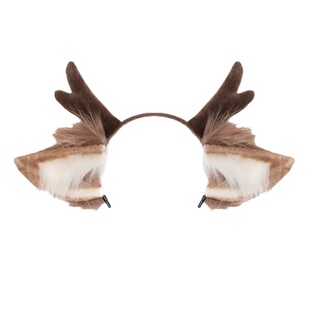 春季新款毛茸茸小鹿角KC发饰原创设计cos甜美可爱百搭发箍头饰品