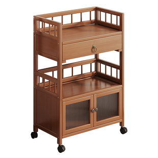 茶车多功能可移动小茶台置物架收纳架厨房储物架带轮多层整理架子