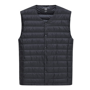 优家冬高级轻型羽绒背心马甲男士商务休闲叠穿内搭保暖马夹439810